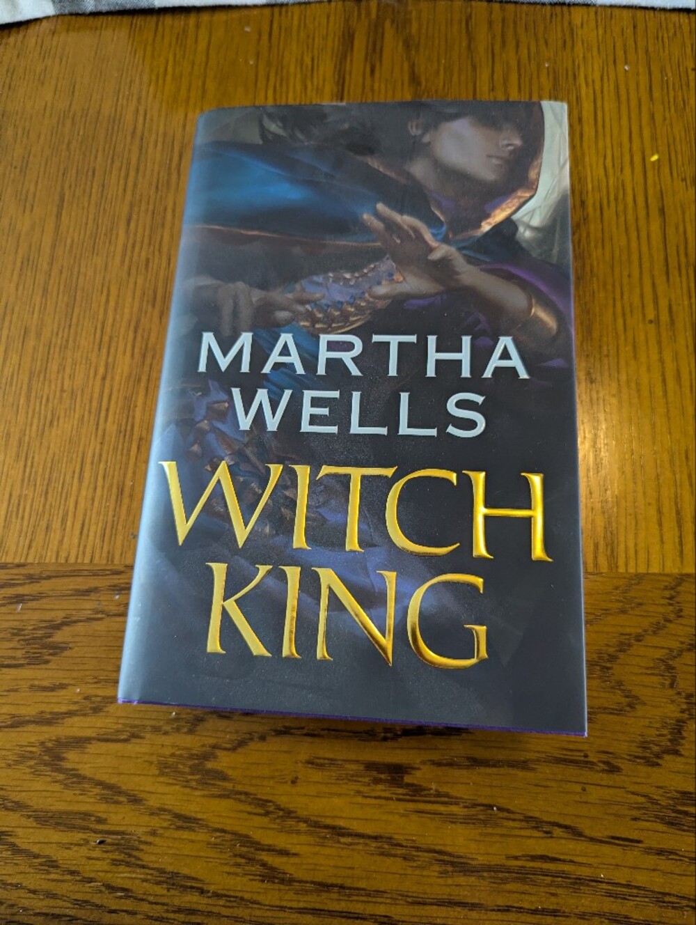 Martha Wells "Witch King" Hardcover Book - Blue & Gold Cover
